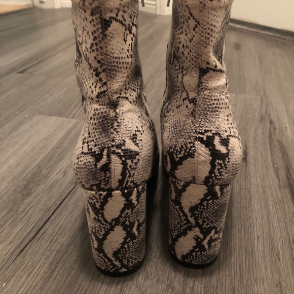 SOLD Madden Girl Snakeskin Booties - Picture 10 of 16